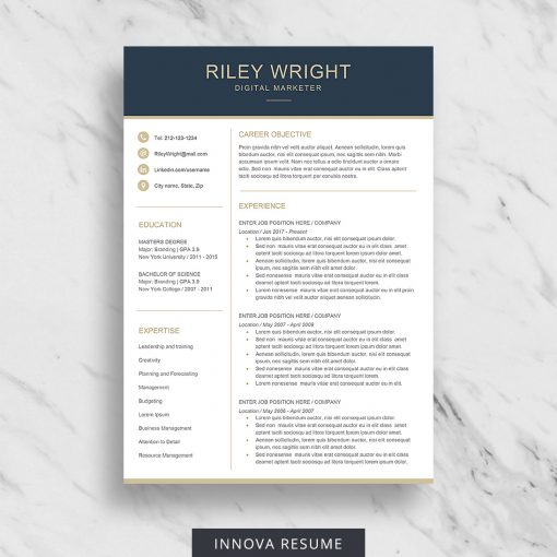 Modern resume template