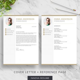 Cover letter with photo