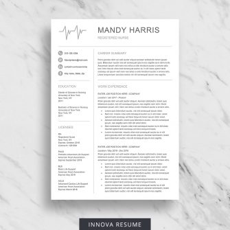 Nurse resume template