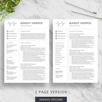 2 page nurse resume template