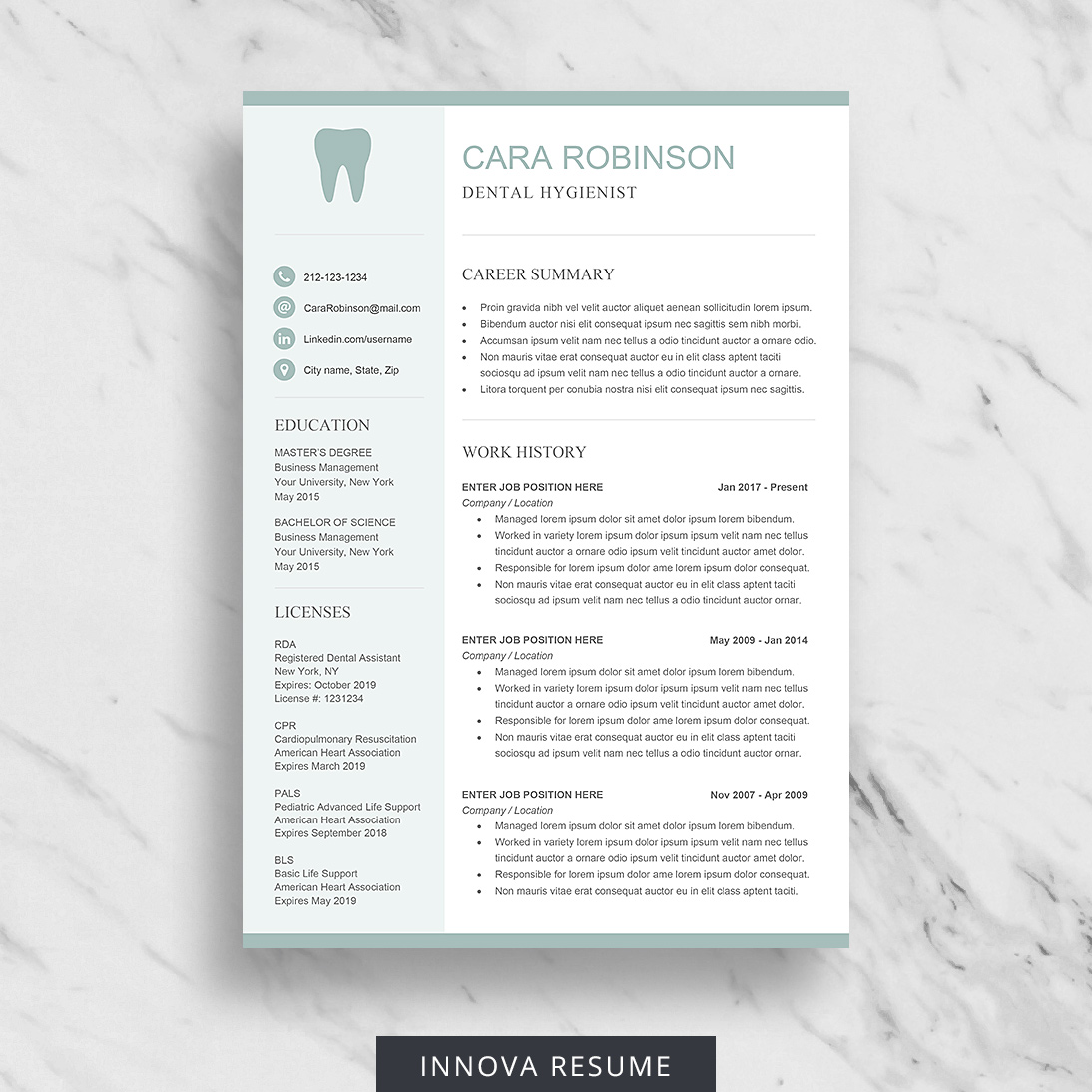 dental-assistant-resume-template-innova-resume