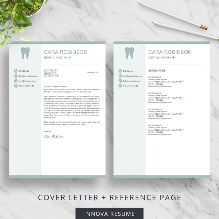Dental Assistant Resume Template Innova Resume Modern Resume Templates