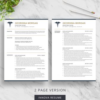 2 page doctor resume template