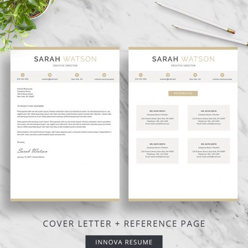 Cover letter template for Word