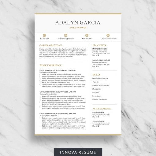 Modern resume template