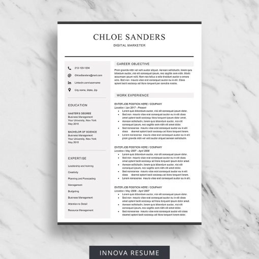 Creative resume template