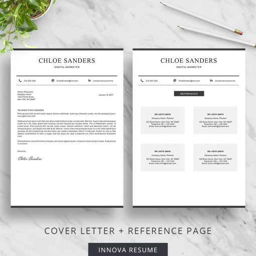 Creative cover letter template