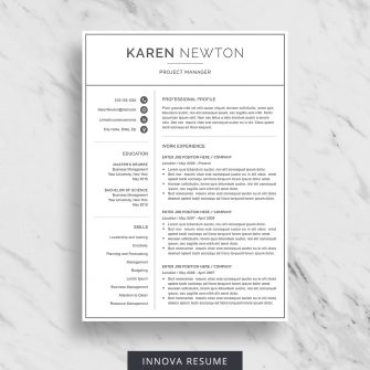 Professional resume template