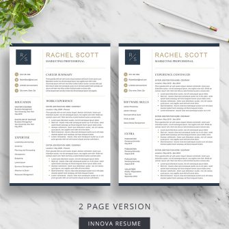 Creative 2 page resume template