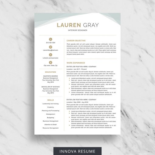 Creative resume template