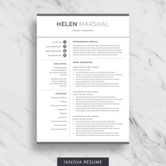 Simple resume template
