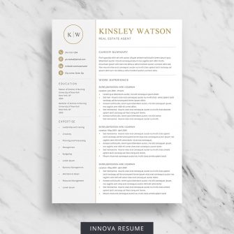 Executive Resume Word Template from www.innovaresume.com