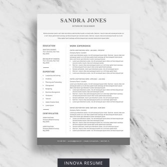 CV template for Word