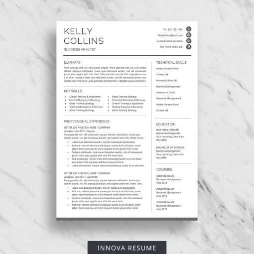 Hybrid resume template